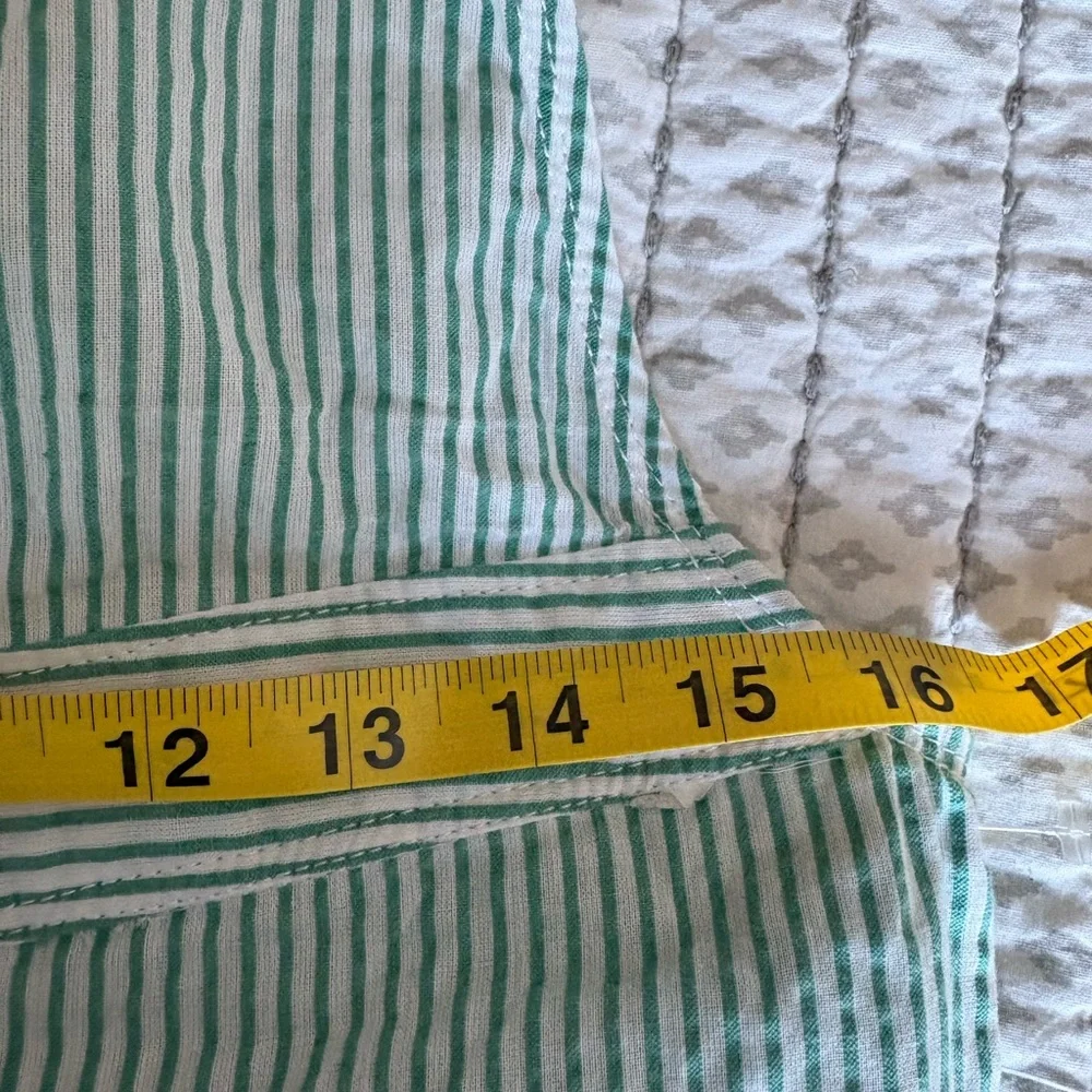 Free People Intown Mint Striped Jumpsuit Size Small NWT‎